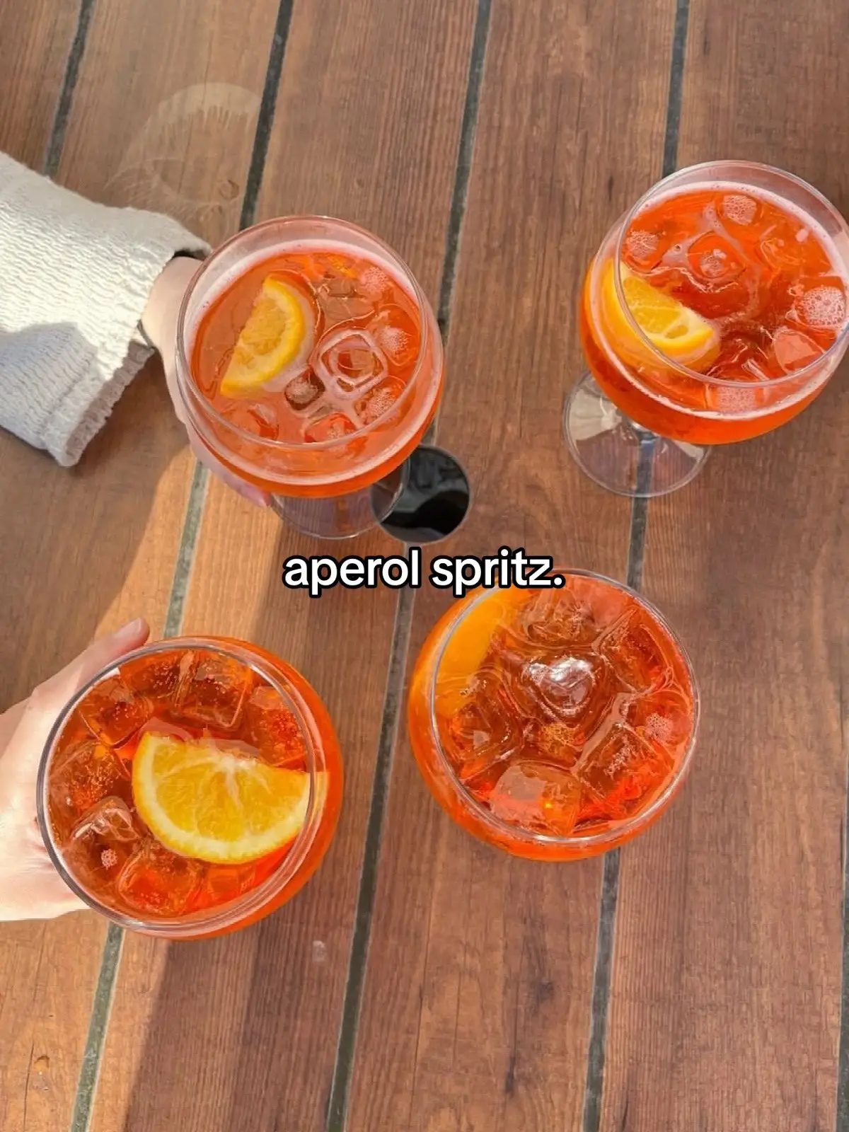 Speaks for itself 🧡🍊 #aperolspritz #aperolspritzseason #aperol 