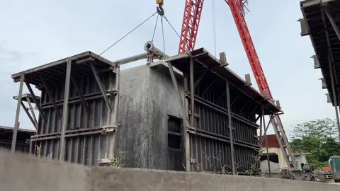 Concrete house mold  To make 1room/day #concretepipe #housemold #prehouse #concretehousewares 