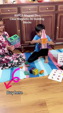 This set of 80 magnetic tiles kept my kids  busy for endless hours!!! #toysoftiktok #tiktoktoys #toys #TikTokMadeMeBuylt #tiktokviral #magnetictoys #magnetic #tiktoksummersale#TikTokMadeMeBuylt #summersale #fyp #fyp #foryou #10k #viral #giftidea #giftidea #teamwork #greatgift #giftforkids 
