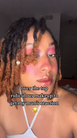for context we were going to a family dinner and i decided to be silly and just apply my makeup really sloppily to get my man’s reaction. it only took me ten minutes with a makeup wipe and some concealer to bring it back to my normal ways but this was sooo funny! #badmakeup #funnymakeup #boyfriendreaction 