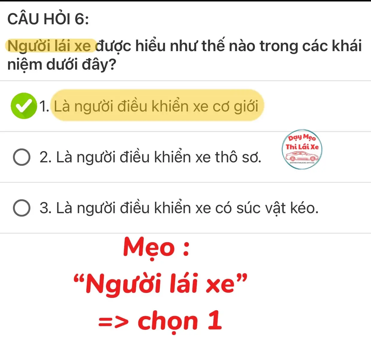 Câu hỏi khái niệm #hoclaixe #daylaixe #thilaixe #thibanglaixe #daymeothilaixe #meothilaixe #hocbanglaixe #daylaioto #hoclaioto #thilaioto #laixeoto #thisathach #meo600cauhoilythuyet #meolythuyet600cau #thilythuyet #LearnOnTikTok #hoccungtiktok 