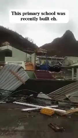 This primary school was recently built eh. Please keep the people of Union island in your thoughts and prayers! This is devastating 💔#hurricane #storm #wind #tornado #disaster #severeweather #weather #hurricaneberyl #beryl #hurricaneseason2024 #damage #prayer #unionisland #news #foryou #viral 