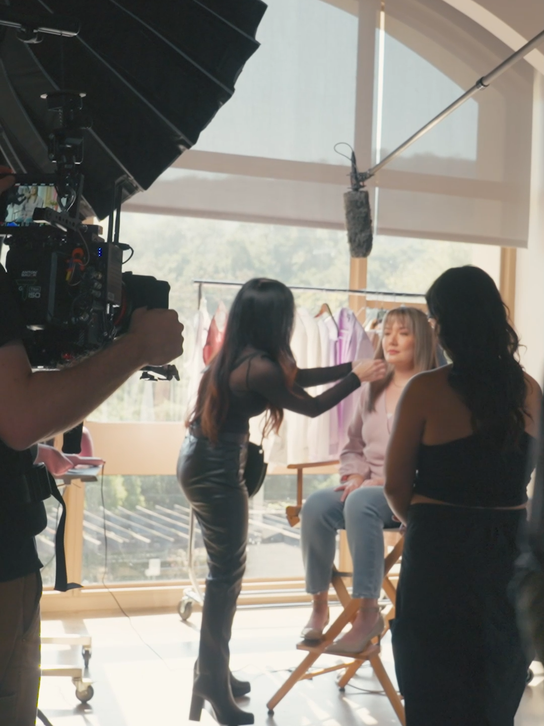 The ghd pink collection is live! 💞 Come #bts filming our campaign video to support breast cancer awareness. Discover more in our bio, for every pink tool purchased we'll donate $20 to @nbcfaus and @pinkribbonnz 🎀