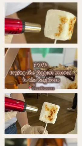 If this isn’t the biggest s’mores you’ve had then…double it 😂  📍 cocosmore in the Bay Area #dessert #smores @Coco S'more 