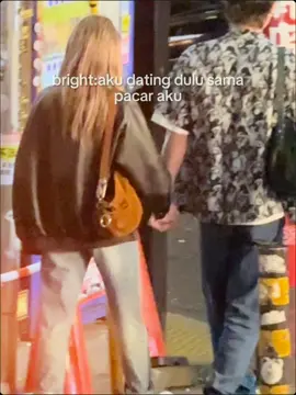 anjay triple date guyssss#brightvachirawit #milephakphum #jeffsatur #girlfriend #dating #fyp 