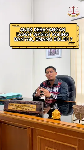 mau memberi wasiat untuk anak, ini aturan hukumnya !!! #advokat #lawyer #advokatjogja #pengacarajogja #konsultasihukum #bantuanhukum #fyp #wasiat #belajarhukum 
