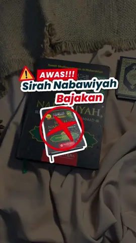 Awas produk bajakan!! #arrahiqalmakhtum #sirahnabawiyah #cintarasulullah #rindurasulullah #bukuislami #biografinabimuhammad #sejarahnabi #fypシ゚viral #xyzabc #booktokindonesia 