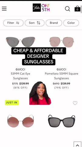 @Saks OFF 5TH is a hidden gem for designer sunglasses #eyeglasses #sunglasses   #summerstyle #sales #sunglass #saksoff5th #cheapsunglasess designer sunglasses affordable designer cheap designer 