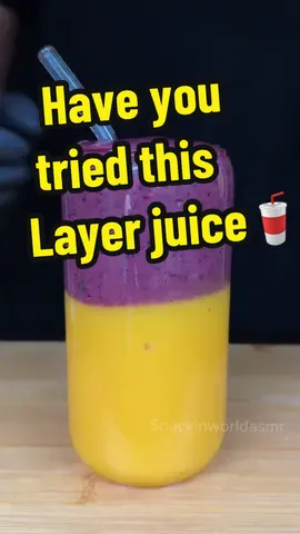 Guess this layer juice? #foryou #fyp #viralvideo #tiktokfood #tiktokfoodie #blueberry #mangoseason #mangojuice #blueberryjuice #viraltiktok #Recipe #EasyRecipe #FoodLover #asmr 