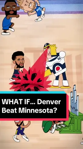 WHAT IF The Nuggets beat the Timberwolves in game 7 of Round 2? #NBA #nbaplayoffs #twolves #nuggets #cartoon #animation
