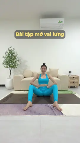 Bài mở vai lưng dễ và khó cho cả nhà nè😉 #slina #slinayoga #yogainspiration 