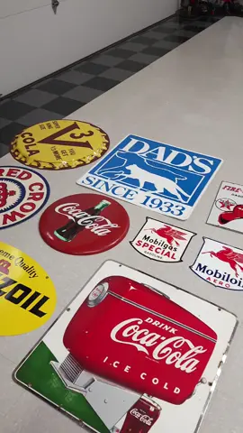 Any vintage sign collectors? We'll be selling a nice collection!  #vintage #sign #antique #collectibles #cocacola #coke #Dads #soda #memorabilia 