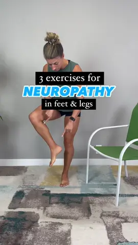 Relief from neuropathy 🙌🏼 Neuropathy can be tricky. It can be a side effect from: medications like those part of chemotherapy, diabetes, stroke, and also can occur on its own ☝🏽 Common places for neuropathy include feet, lower legs and hands 🦶🦵🏽✋🏽 It can be described many different ways but it can feel like pins, needles, numbness, tingling, and can impact muscle function 👀 Research has shown exercise can have a potential positive impact on pain from neuropathy, decreased sensation and muscle function 👏🏼 Here are three exercises that can help to stimulate the nerve endings, provide nourishment and decrease potential pain.  Choose 1 or all 3- as long as they feel good to you ✅ ⚠️ PLEASE NOTE: for safety, use support for standing exercises as balance can be impacted. Also when going barefoot for exercises, please do a foot check to make sure there are no injuries and also be mindful of where you are stepping- making sure it’s clear of obstacles ⚠️ #neuropathy #neuropathytreatment #footneuropathy #diabeticneuropathy #peripheralneuropathy #physicaltherapist #arthritis #chemoneuropathy  Not medical advice. Try at your own risk. 