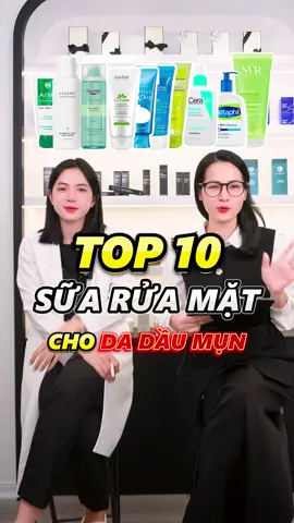 Top 10 Sữa rửa mặt dành cho da dầu mụn ##pgbeauty #skincare #skincareroutine #skincaretips #suaruamat #srmcerave #srmcentaphil #Srm Acnes Acid #vivant 