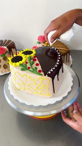 Pastel girasol #cake #videosviral #cakedecorating #chocolate 