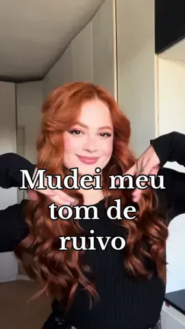 Pintei o meu cabelo, mudei o meu tom de ruivo para um cabelo ruivo mais dourado e laranja 👩🏻‍🦰✨ #ruivas #ruiva #cabelo #cabeloruivo 