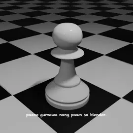 3D Modeling white pawn chess piece. Description: Softwere 3D editor blender. #edit #3d #blender #3dmodel #
