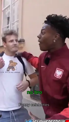 Ishowspeed catched the fan how licked his hand. 😂😂  He wanna kiss speed 😂💀 #ishowspeed #viral #foryou #fyp #funny #trending #duet #poland #kiss 
