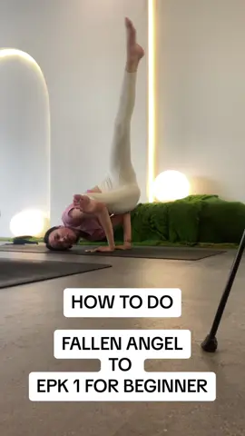 Fallen Angel Pose to EPK 1 💃 #yoga #hathayoga #vinyasaflow #inversion #olahrgatiktok @Namata LaVinaya 