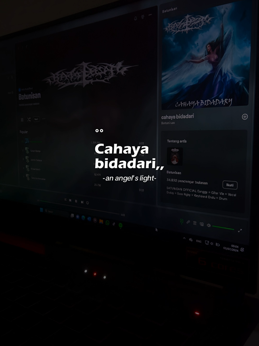 |Indonesia Gothic Metal, This Song Call (Angel Light) | Batu Nisan - Cahaya Bidadari| . . . . #fyp#4u#masukberanda#batunisan#cahayabidadari#indonesiaband#underground#storywa#liriklagu#lirikterjemahan#musiclyrics#playlist#spotify #metal#gothicmetal#20s#capcut