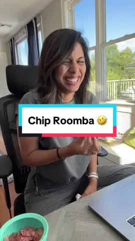 Anyone need a chip roomba? #wife #funny #roomba 