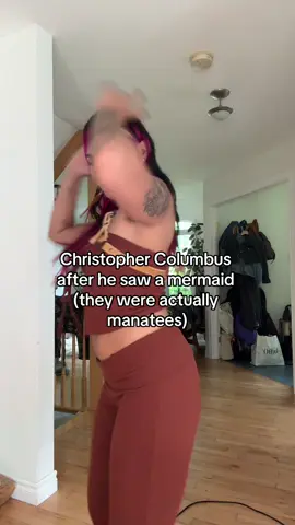 Yall really be celebrating a man who boinked manatees 👀 #native #indigenous #nativetiktok #IndigenousTikTok #cree #christophercolumbus 