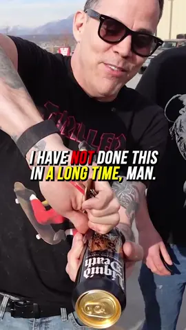 Shotgunning a Can of... Water #shotgun #liquiddeath #water 