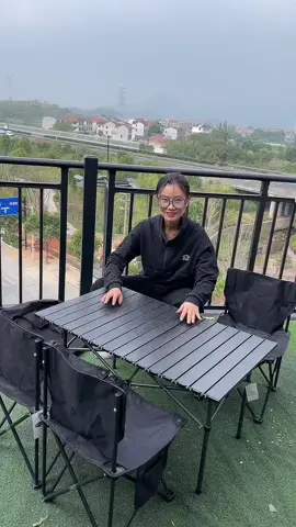 The table for camping out is here#Campout#Eggrolltable#camping#Outdoortable#Outdoortableandchair