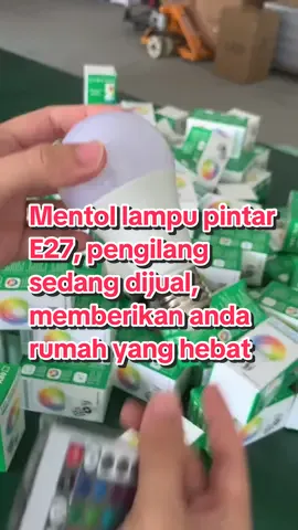 Mentol lampu pintar mampu milik, sesuai untuk ruang tamu dan bilik tidur, kepala lampu skru E27 mudah dan cepat dipasang, Mentol lampu LED berwarna-warni, mentol lampu RGB#e27 #ledbulb #led #mentolled #ledlights #mentol #ledbulb #16colours #mentol lampu pintar