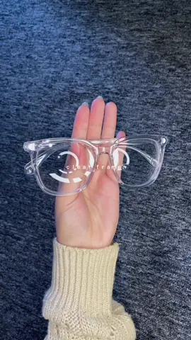 kacamata transparan korean look cantikk bgt ini aku pake minus 3,5🫵🏻😭 #kacamata #kacamataminus #clearglasses 