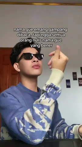 Nama asli gw Pebri tapi org” sering tulis nama gw Febry🙃 #pebriyudistira 
