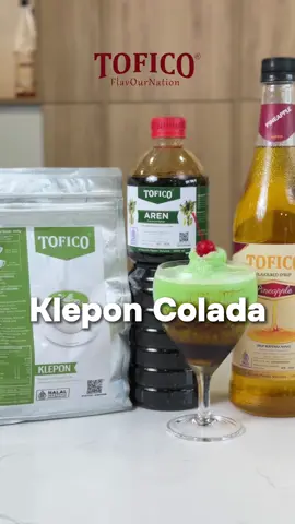 Udah cobain belum nih sensasi rasa dari Klepon Colada? Di buat dari Tofico Klepon powder, Tofico Aren Syrup, dan Tofico Pineapple Syrup. Penasaran gak sih sama rasanya? Yuk cobain!! #klepon #aren #drinkrecipe #coffeetiktok #drinkrrcipes #tofico #toficorecipe 