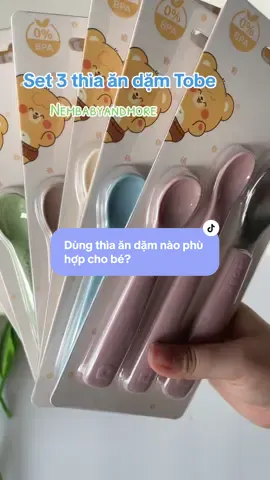 Set 3 thìa silicon siêu mềm cho bé. Mua 1 set dùng đến lớn luôn nha #nembabyandmore #thiaandamsilicon #thiaandamchobe 