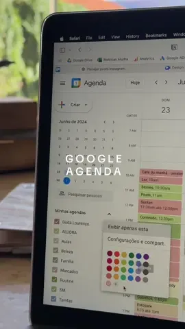Como mudar as cores dos seus eventos no google agenda 💌 #googleagenda #googlecalendar #calendariogoogle #googlecalendario #gcal #dicas 