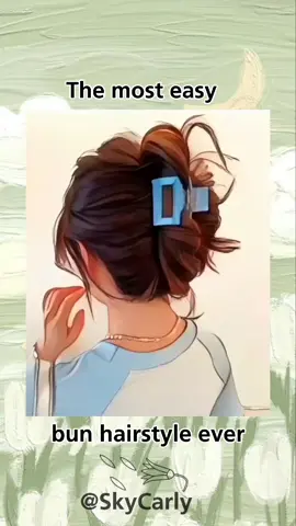 The most easy bun hairstyle ever! #mosteasybunhairstyle #bunhairstyle #hairstyles #aesthetic #popular #viral #fyp #schoolhairstyles #simplehairstyle 
