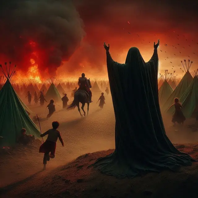 مدوهنه زينب مدوهنه..💔😞 الصور مستوحاة من الذكاء الاصطناعي  #يازينب_الحوراء  #الامام_الحسين_عليه_السلام🍂  #عاشوراء #محرم_عاشوراء  #اهل_البيت_عليهم_سلام  #العراق #بغداد #الحساء  #القطيف #المنامة #الدمام  #ايران #مشهد #قم #طهران  #كربلاء #محرم_الحرام  #الذكاء_الاصطناعي  #المصمم_أحمد_🥷🏻⚔️