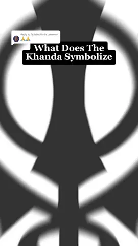 Replying to @QuizOnSikhi What Does The Khanda Symbolize #sikh #sikhi #sikhism #singh #punjabi #sikhgenocide #uk #usa  