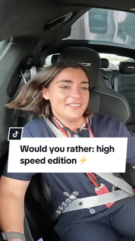 high speed would you rather with @Jamie Chadwick and Michael Andretti ⚡️ #formulae #Motorsport #racing #portlandeprix 