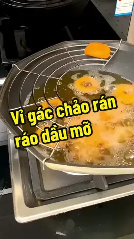 Vỉ gác chảo rán ráo dầu mỡ. #vigacchaoran#vigacchaoraodau #raodau#raodaumo #daumo #giadungtienich #dogiadungthongminh #dogiadungtienich37 