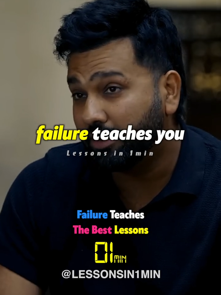 Failure Teaches the Best Lessons #failure #lessonsin1min #motivation #inspiration #life
