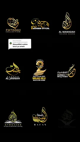 Membalas @ponpesnahdlotulmubtadiin order logo hubungi kami. #fypシ #jasalogo #logomajelis #majelissholawat #hadroh #sholawat #kaligrafi #art #design #designlogo #arabicsong #arab #foryou #order 