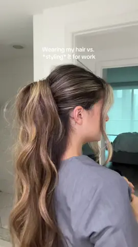 Half up half down is always cute 🩷 wearing: @DOLAN Scrubs #nursehairstyles #nurseootd #nursinglife #hairstyleideas #nursecontent #nursesoftiktok #haircontent #hairinspo 