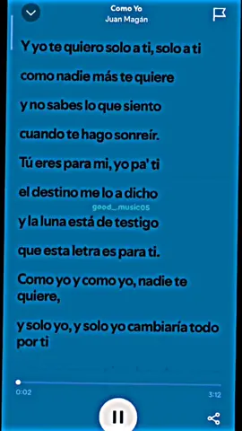Como yo - Juan Magán #speedsongs #speedup #spotify #music #lyrics #fyp 