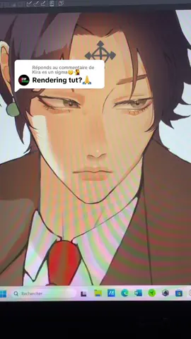 Réponse à @Kira es un sigma🤫🧏‍♀️  For more understanding and details i recommend you to watch the color tutorial of kuroshiro on YouTube ! #renderingtuto #skinrendering #skinrenderingtut #tutorial #digitalart #clipstudiopaint 