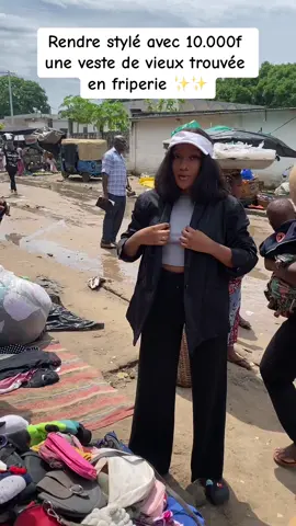 Le defi de ce jour était de rendre stylée une veste trouvée en friperie juste avec un budget de 10.000fcfa. Qu’en pensez vous? #cotonou #shopping #moinscher #style 