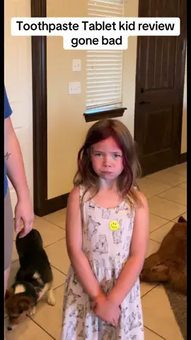 Toothpaste tablets not kid approved😂😭 #fyp #foryou #foryoupage #fypシ゚viral #fyppppppppppppppppppppppp #toothpastetablets #tiktokshop #kidapproved #kids #funny #joke #momtok #test #review #trend #viral #follow 