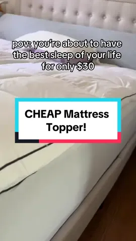So cheap but so comfy! #mattresstopper #mattress #sleeping #bettersleep #bedding #dealsforyoudays 