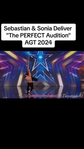 Do not try this at home. #AmericagotTalent #AGT #agt2024 #sebastianandsonia #perfectaudition #agt #talent #agt2024 #dance #goldennights #goldennightcover #foryou #viral #fyp #sebastianagt #sebastiansoniaagt #notmine