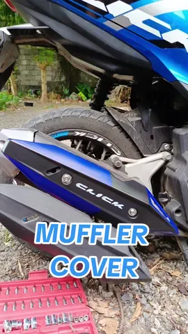 MUFFLER COVER para sa ating motor. Napakaganda at makintab ang kulay. Madaming kulay ang pagpipilian. #muffler #mufflercover #hinda #hondaclick125i #affordable #tiktokph #TikTokShop #affiliatetiktok #affiliatemarketing #affiliates 
