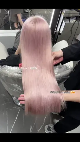 THIS SHADE OF PINK IS JUST WOW. ID : 2916389716 #hair #hairtransformation #chinese #douyin #viral #fyp #trend #foryou #salon #pink #babypink #cooltone 